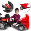 Dětský šlapací traktor s přívěsem červený 8