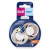 LOVI Dudlík svítící silikonový dynamický PRIME 18m+ (2ks) Ivory Blush 4