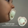 LOVI Dudlík svítící silikonový dynamický PRIME 6 18m (2ks) Ivory Blush 6