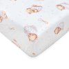 New Baby Bavlněné prostěradlo 120x60 Spící medvídek růžový