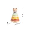 TOOKY TOY Dřevěná stohovací pyramida Medvídek 3