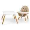 Milly Mally Jídelní židlička 2v1 Malmo béžová 2