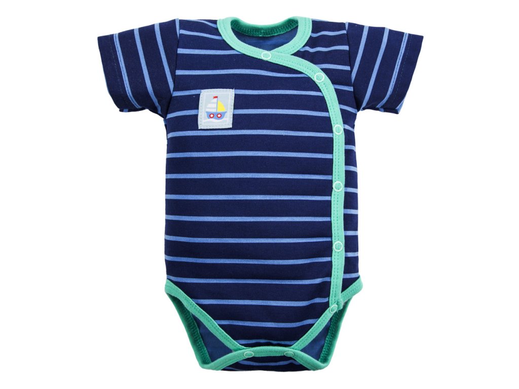 Rövid ujjú body STATKI sötétkék