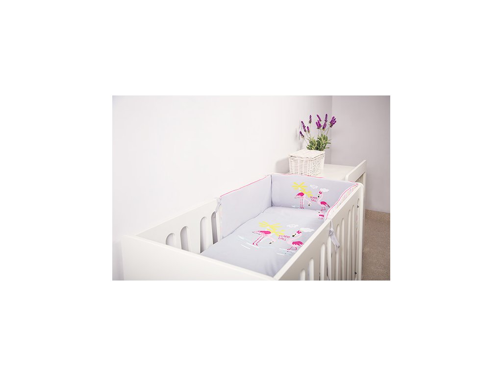 EEVI Gyermek ágynemű FAMILY kandallóval Szürke Flamingó