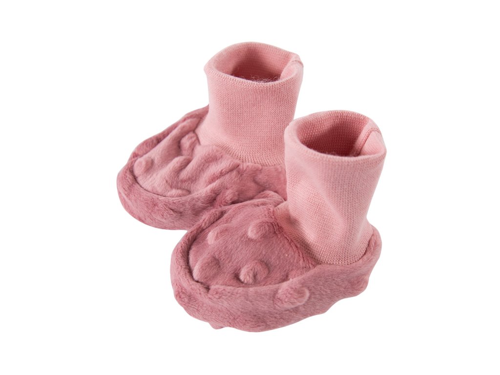 Baba csizma Minky Sötét rózsaszín