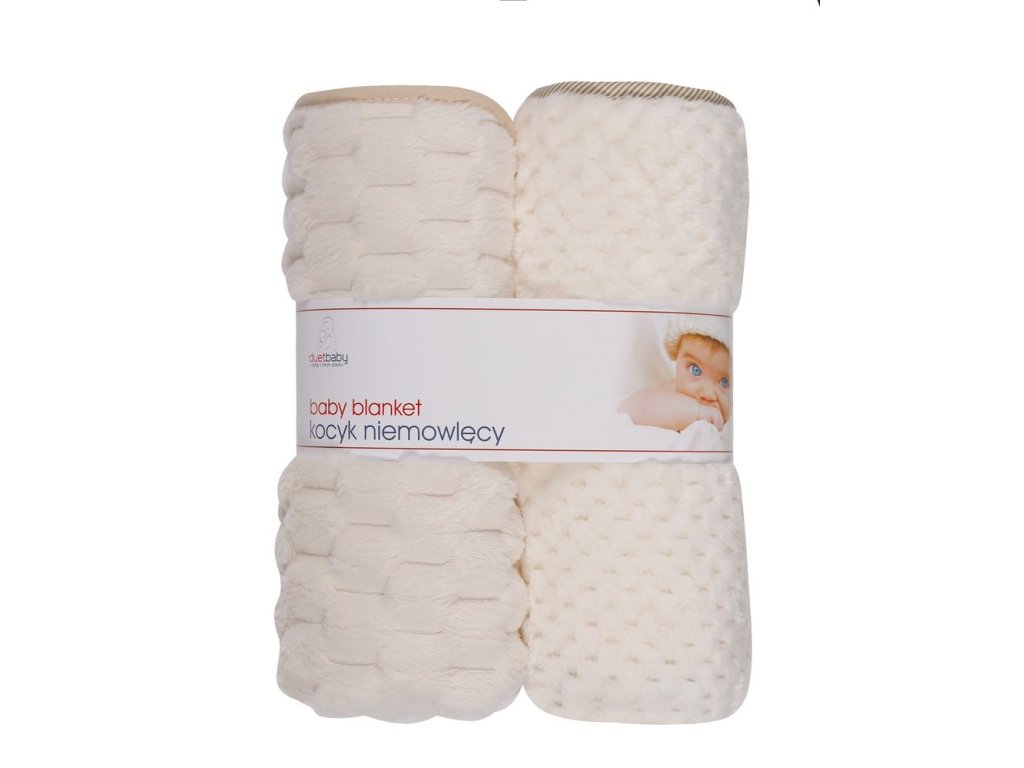 Gyermek takaró 90x80cm (2 db) - Bézs