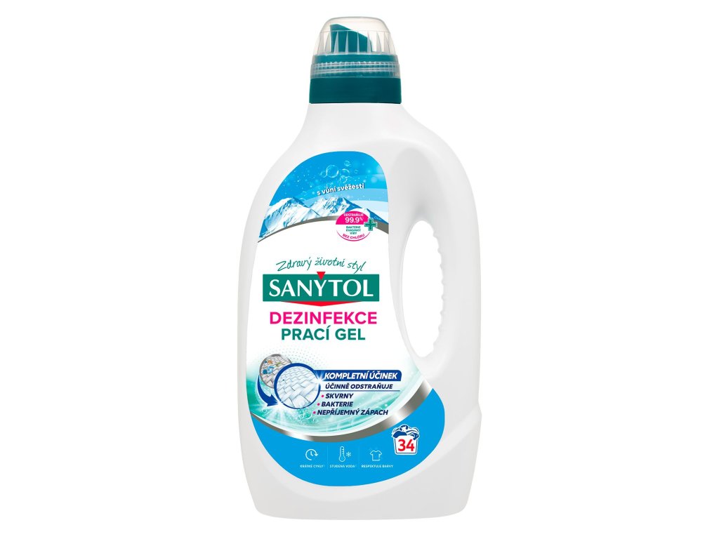 Sanytol Fertőtlenítő mosógél Friss illat 1,7l