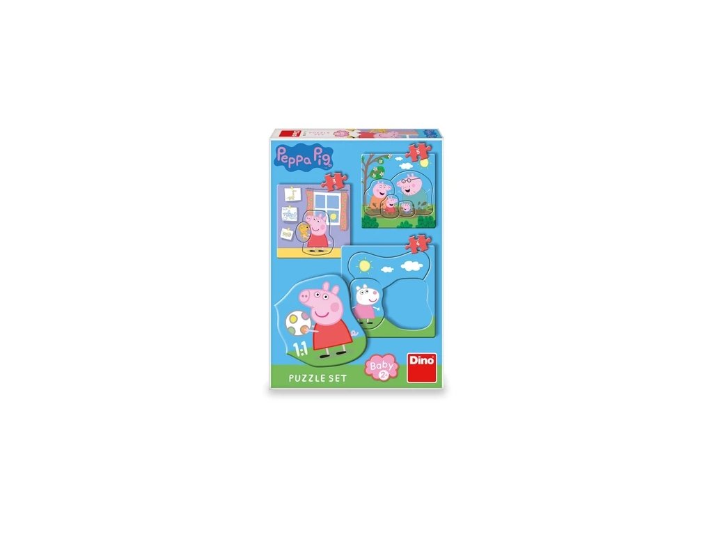 Peppa Pig Family 3-5 darabos puzzle készlet
