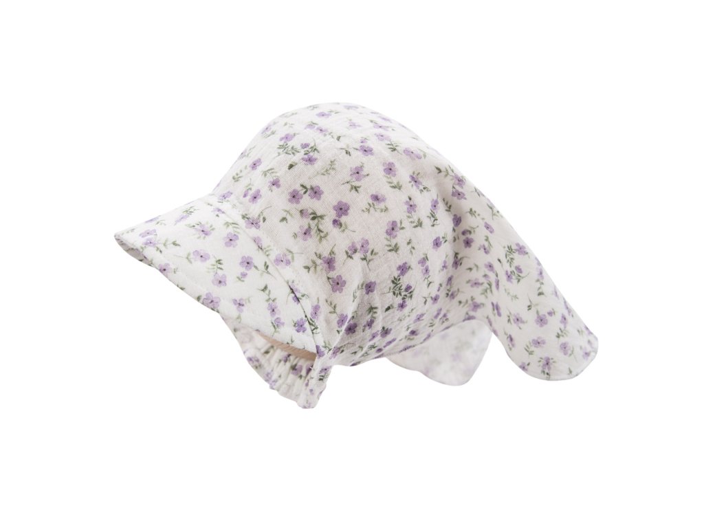 MEADOW ekrü színű, muszlin kendő, siltes