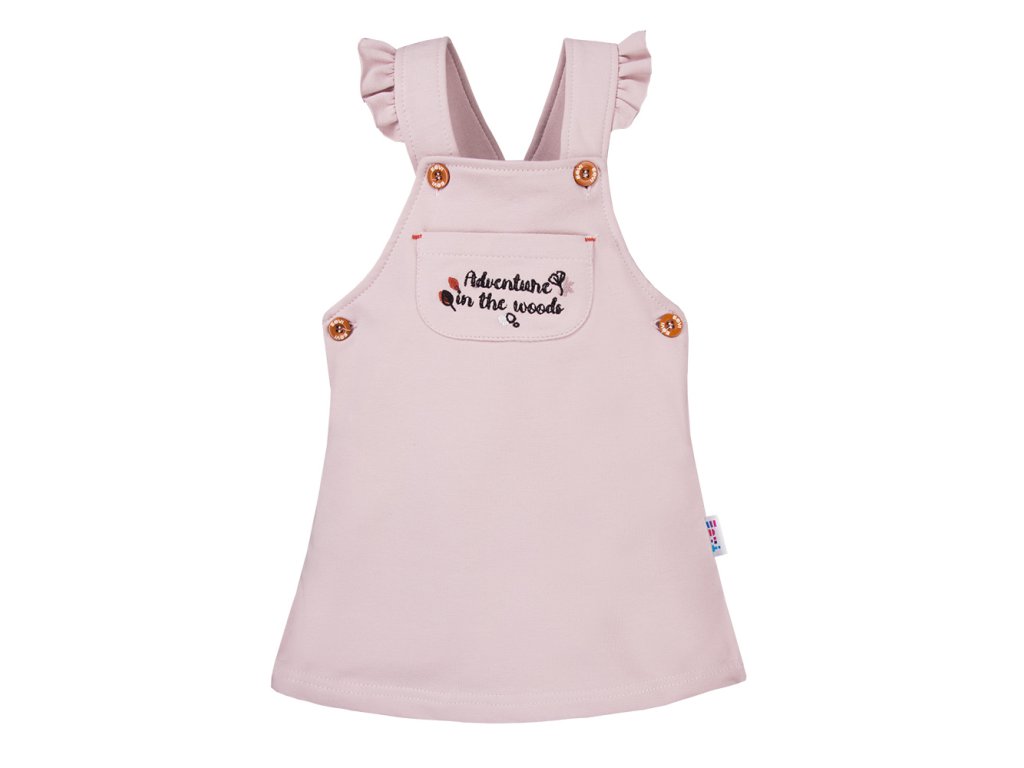 ADVENTURE rózsaszín, kantáros lányka ruha