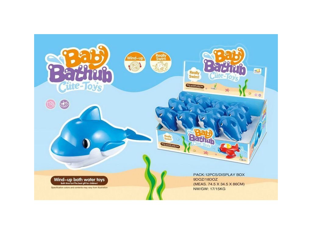 Delfin nyújtható a vízbe 12 cm