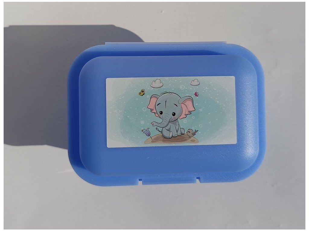 TVAR Gyermek uzsonnás doboz kicsi Elefánt kék