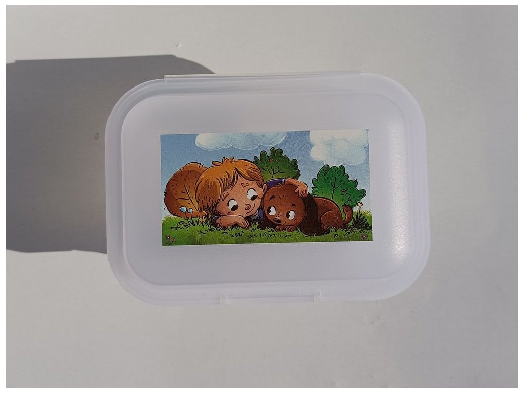 TVAR Gyermek uzsonnás doboz kicsi Fiú és kutya