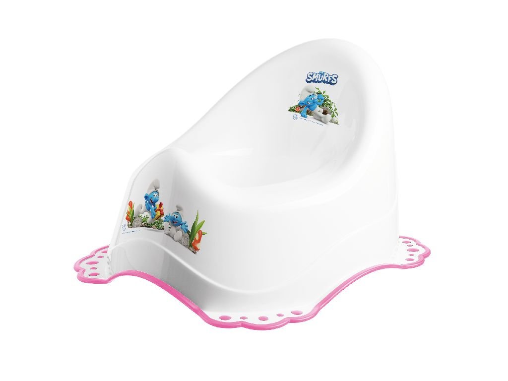 MALTEX Csúszásgátló bili Smurfs rózsaszín