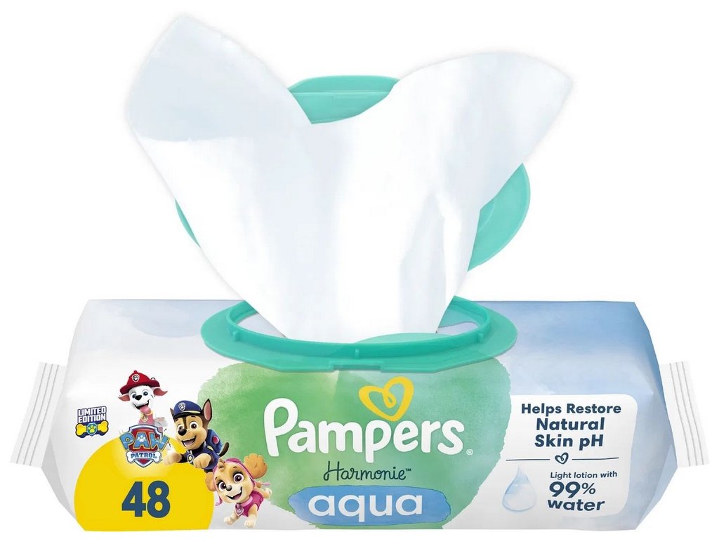 Pampers Harmonie Aqua Paw Patrol törlőkendő 48 db 5