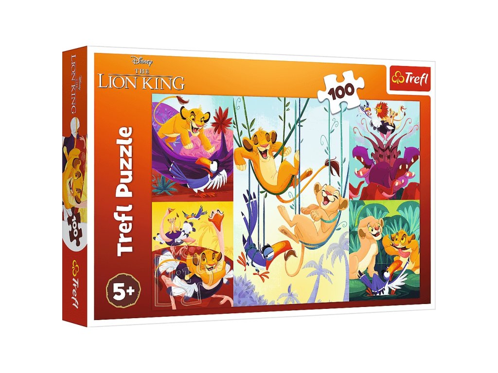 TREFL Puzzle Oroszlánkirály Bátor Oroszlánkirály 100 darabos