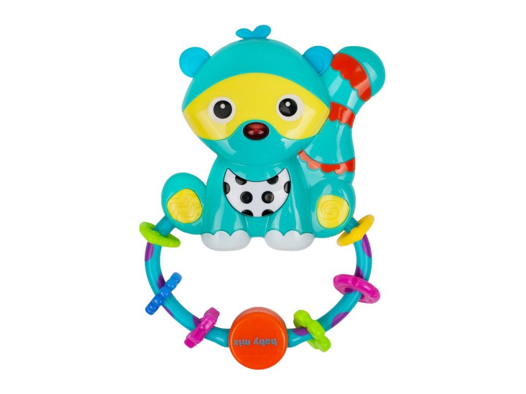 Baby Mix Gyermek csörgő hanggal Mosómedve