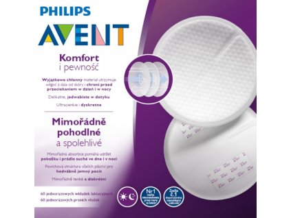 Avent Egyszer használatos mellpárna 60 db