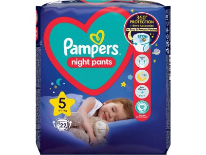 Pampers bugyis pelenka Nights S5 22db, 12-17kg 2