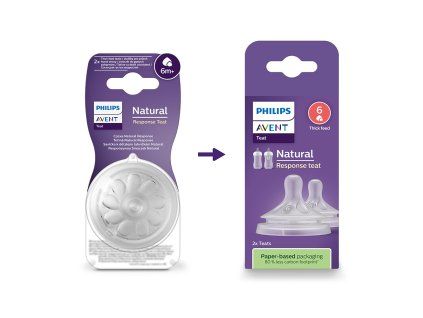 Philips AVENT Natural Response 6 etetőcumi 6 hó+, 2 db 4