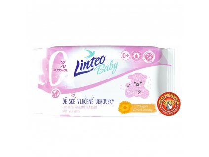 Linteo Baby Baby nedves törlőkendő körömvirággal 72 db