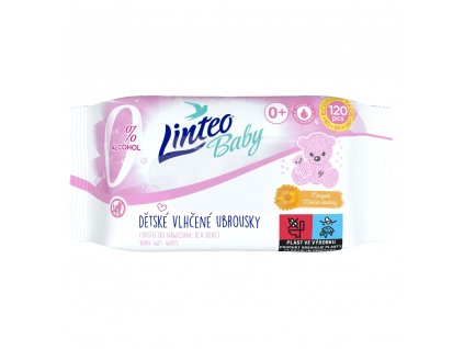 Linteo Baby Baby nedves törlőkendő körömvirággal 120 db