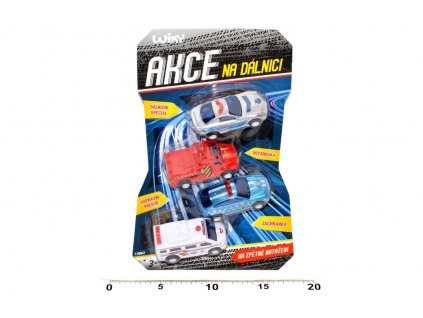 Autók Akció az autópályán 4 db 6 cm