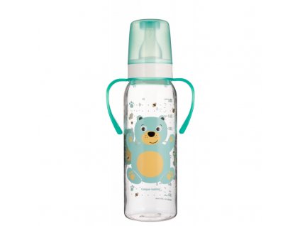 Canpol baba cumisüveg fogantyúval CUTE ANIMALS 250ml zöld 1