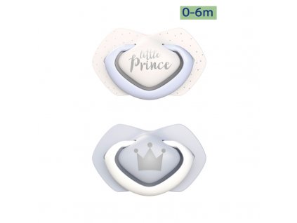 Canpol babák Szimmetrikus szilikon cumik készlete Light touch 0 6m ROYAL BABY kék