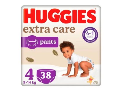 HUGGIES Extra Care nadrág 4, 9 14 kg, 38 db