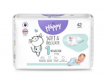 Bella Happy 1 Újszülött 2 5 kg, 42db (2)
