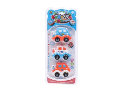 Lendkerekes autók 8 cm-es 3 db-os készlet