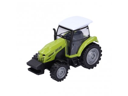 Fém vontató traktor 10,5cm világoszöld