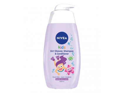 Nivea Kids Gyermek tusfürdő 2 az 1-ben Girl 500ml