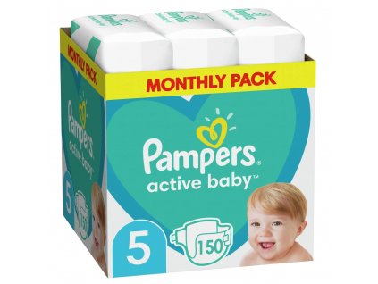 Pampers active baby 5 junior 11 16kg 150db (havi csomag)