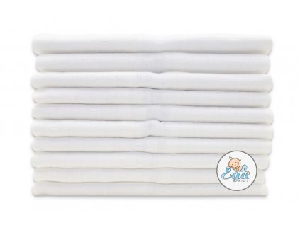 Ega Kids TETRA pelenkák 80x80cm (10db) fehér