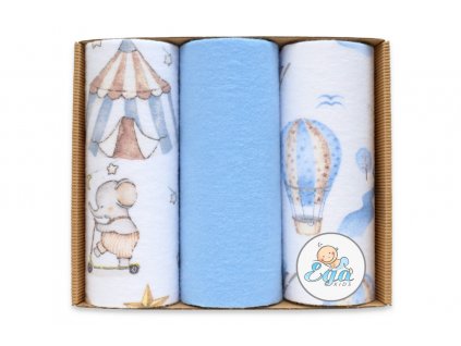 Ega Kids Flanel pelenkák (3db) kék