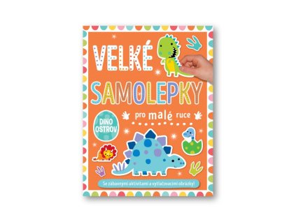 Nagy matricák kis kezek számára Dino sziget