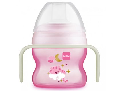 MAM STARTER CUP NIGHT 150 ml, 4+ hónapos rózsaszínű