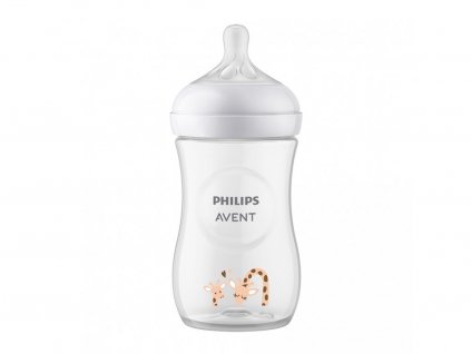 Philips AVENT Natural Response palack 260 ml, 1m+ zsiráf