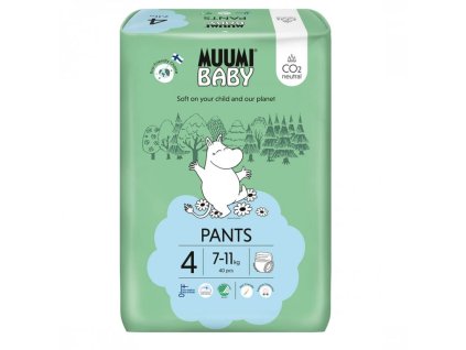 Muumi Baby Nadrág 4 Maxi 7 11 kg (40 db), bugyi öko pelenkák