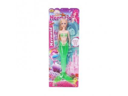 Sellő baba 30cm zöld
