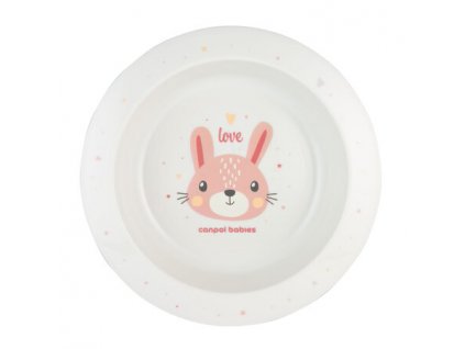 Canpol babák műanyag tál CUTE ANIMALS 270ml nyúl