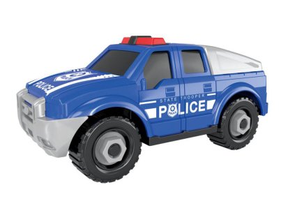 Autós rendőrségi csavar 17cm kék