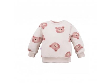 Gyerek pulóver Cars&Bears mackóval, ekrü színű