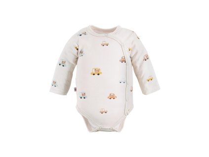 Hosszú ujjú body Cars&Bears ekrü színű