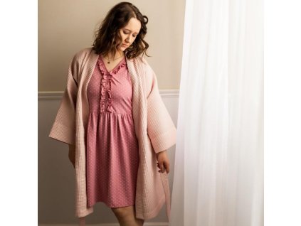 EEVI Kismama camisole LINDA rózsaszín szívek 2