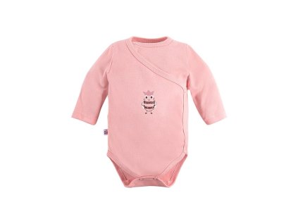 ANIMALS hosszú ujjú body lazac színben