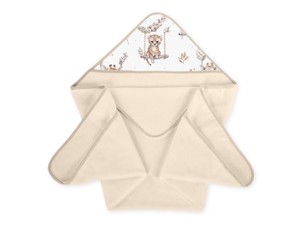 ALBERO MIO Baba frottír törölköző 100x100cm Afrikai világ