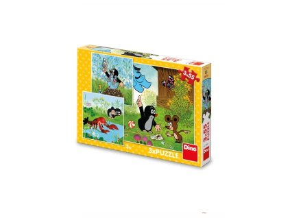 Puzzle Vakond és bugyi 3x55 db